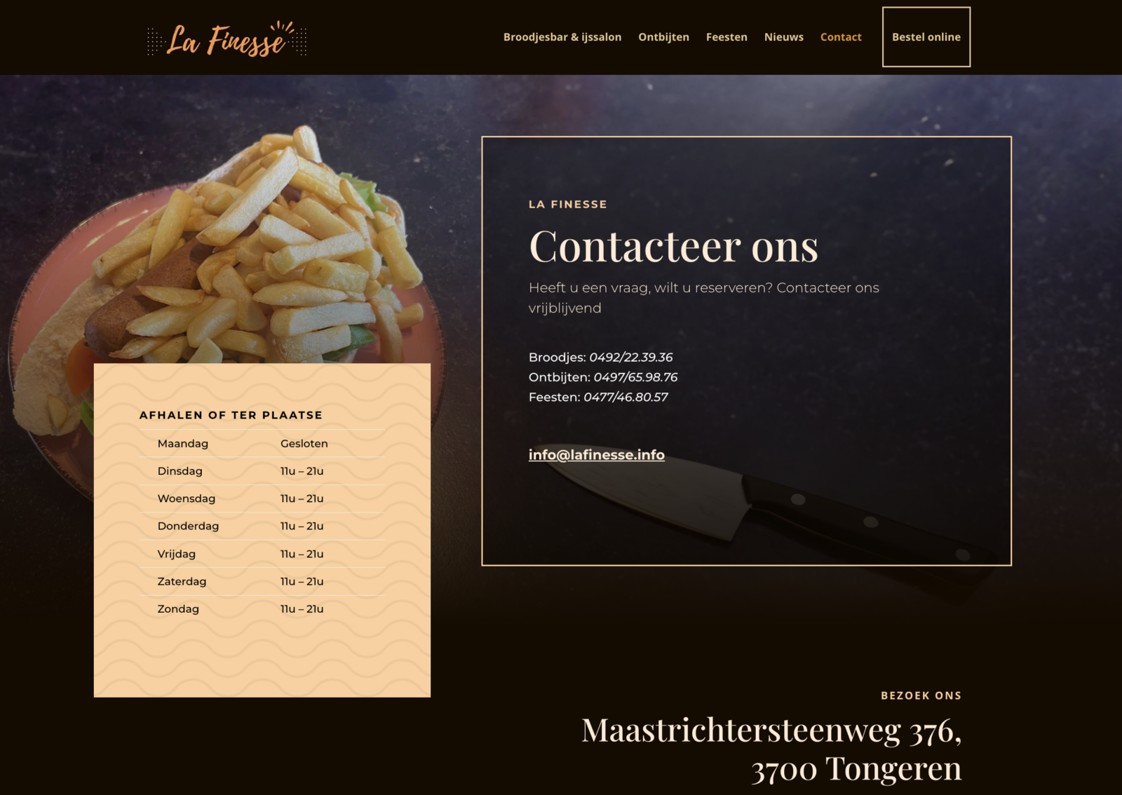 La Finesse design contactpagina